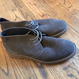 NWOB Grey Suede Boots